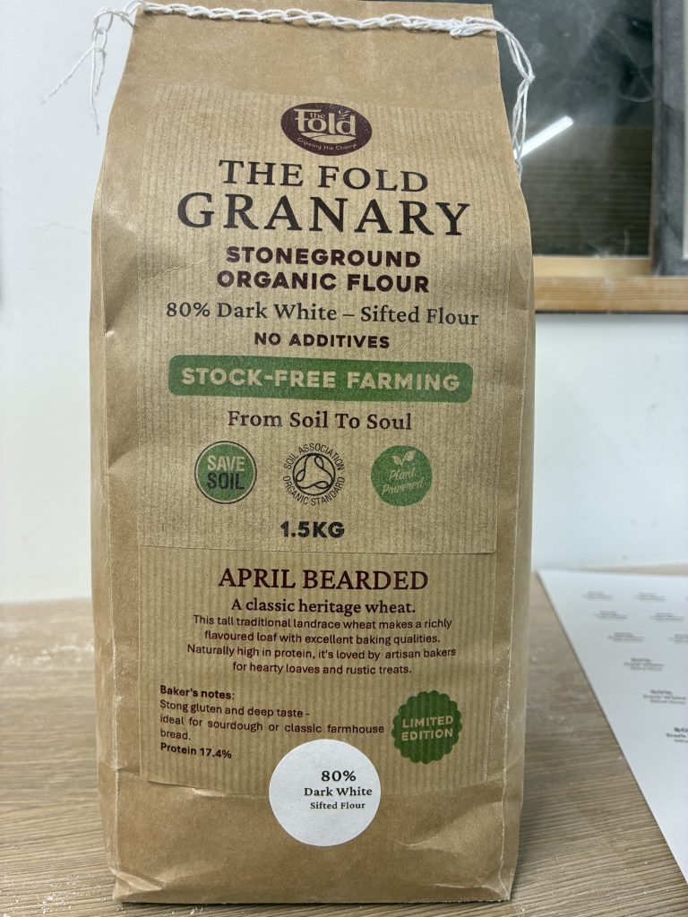 80% (Dark White) April Bearded Organic Wheat Flour 1.5kg Bag